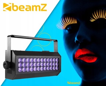 Ультрафиолетовый светодиодный прожектор 36х3Вт LED DMX XLR IEC