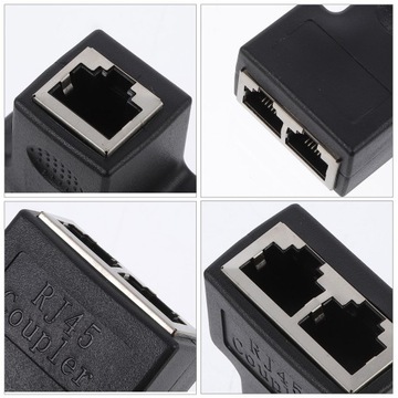 Сетевой тройник Разъемы разветвителя RJ45 Кабель 2 шт.