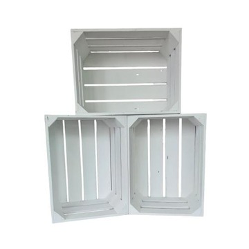 ЯЩИК ДЕРЕВЯННЫЙ БЕЛЫЙ 40x30x25