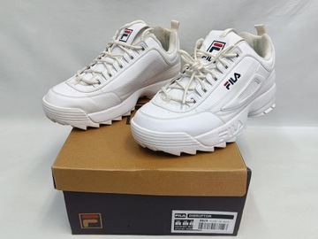 FILA DISRUPTOR LOW BUTY MĘSKIE SPORTOWE BIAŁE 47