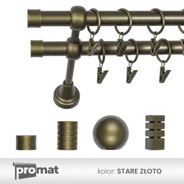 ДВОЙНОЙ КАРДИН FI 19 мм 200 CM LUX С ЛЯГУШКАМИ