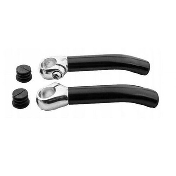 Rogi Kierownicy Aluminiowe 10cm czarne