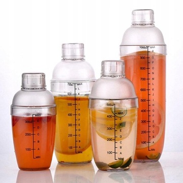 2x барменских шейкера Clear Drink, акриловые шейкеры