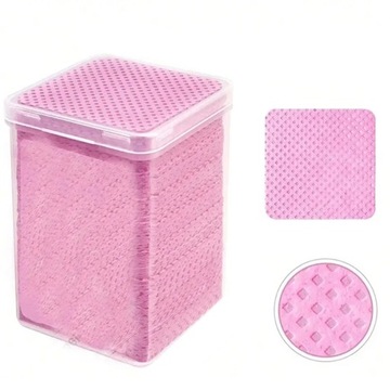 Ватные диски БЕЗПЫЛЫЕ ПЕРФОРИРОВАННЫЕ косметические подушечки в контейнере, коробка 200 шт.