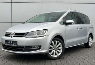 Volkswagen Sharan II Van Facelifting 2.0 TDI SCR 150KM 2017 Volkswagen Sharan 7 miejsc Automat Parktronic Alcantara Tempomat Grza