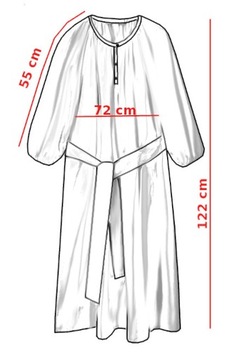 COS SUKIENKA Z PASKIEM OVERSIZE MIĘTOWA BAWEŁNA 40