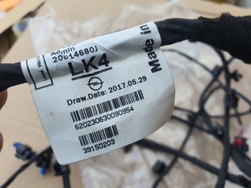 Жгут проводов переднего бампера PDC УСТАНОВКА OPEL ASTRA K НОВЫЙ ОРИГИНАЛ