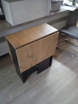 СТОЛ СТОЛ, складной, дуб ланцет черный, 105х60