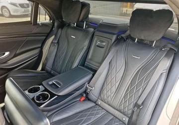 Mercedes Klasa S W222 Limuzyna wersja długa AMG S 63 AMG 585KM 2016 Mercedes-Benz Klasa S 63 AMG 4MATIC L Salon Polska Niski przebieg Desig, zdjęcie 18