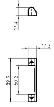 Накладки на петли ROTO - ROTO NX белого цвета R07.2
