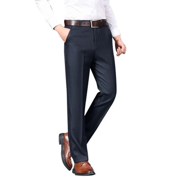 Streetwear Fashion Men Solid Slim Suit Pants Korea