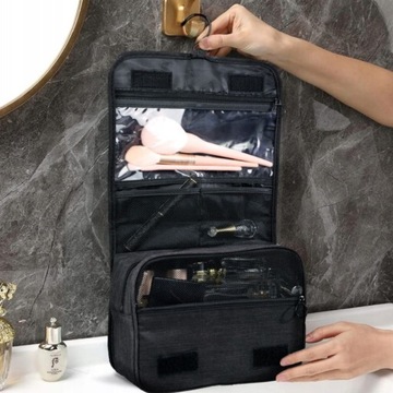 KOSMETYCZKA TORBA PODRÓŻNA ORGANIZER DO ŁAZIENKI WISZĄCA MĘSKA DAMSKA