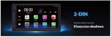 РАДИО 2DIN ЭКРАН 7 ANDROID NAV GPS USB WiFi КАМЕРА