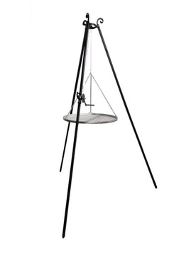 Trójnóg nad ognisko ruszt 60cm. grill Polski
