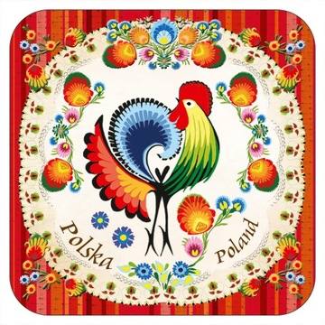 PODKŁADKA KORKOWA ŁOWICKA WYCINANKA FOLK