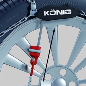 Łańcuchy THULE KONIG CG-9 104 255/40 R18 NAPINACZ