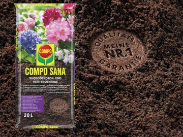 ПОЧВЕННЫЙ СУБСТРАТ ДЛЯ РОДОДЕНДРОНОВ, АЗАЛИИ, КИСЛОЛЮБНЫХ ГИДРЕНСОВ, 20Л КОМПО