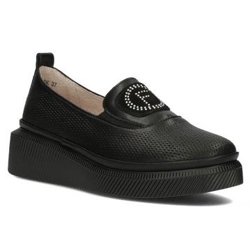 Buty damskie półbuty na platformie wygodne wsuwane Filippo r.40
