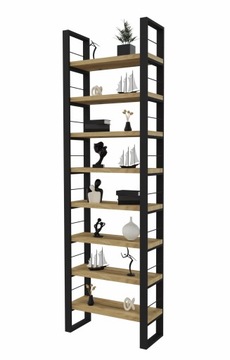 Regał Na Książki Loft Pogrubione Półki 260 cm