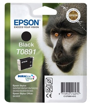 TUSZ ORYGINAŁ EPSON T0891 BLACK NOWY