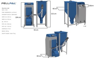 PIEC KOCIOŁ Z PODAJNIKIEM PELLPAL 8kW Pellet