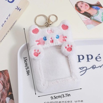 Etui na karty fotograficzne Kpop etui na karty pokrowiec na kartę brelok ze