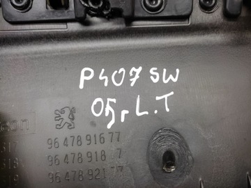 PEUGEOT 407 SW ОБИВКА БОКОВОЙ ДВЕРИ ЛЕВАЯ ЗАДНЯЯ