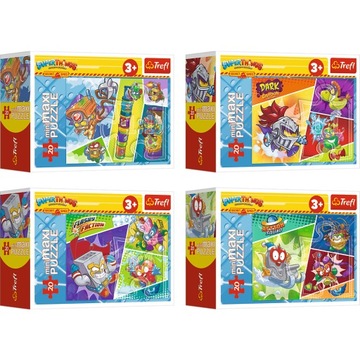 4 SZT Puzzli 20 MiniMaxi TAJNI AGENCI SUPER THINGS