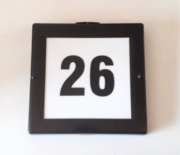 Светодиодная адресная доска с номером дома на солнечных батареях 23x23см