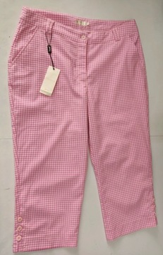 Slazenger spodnie 7/8 różowe krata 44