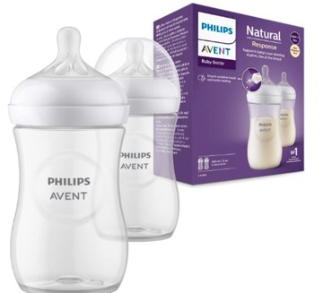 PHILIPS AVENT ZESTAW BUTELKA RESPONSYWNA DLA DZIECI 2 SZTUKI PO 260ml 1M+