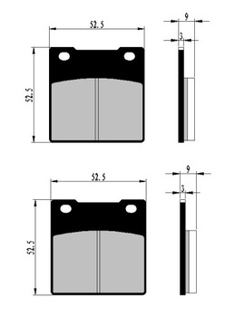 ЗАДНИЕ ТОРМОЗНЫЕ КОЛОДКИ SUZUKI GSX 600 F KATANA 88-06