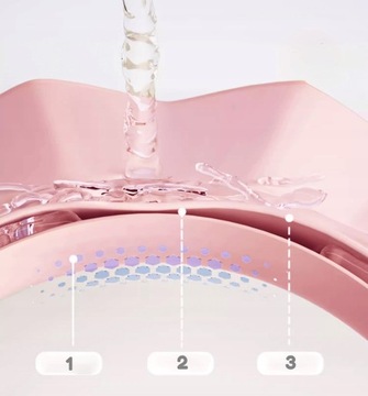 NICEKIDS BATHING ROUNDON, Щиток для МОЙКИ ГОЛОВЫ, для купания детей, РОЗОВЫЙ