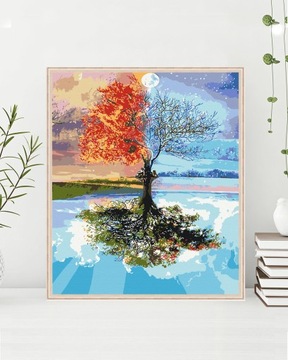 Картина по номерам Четыре сезона 40х50