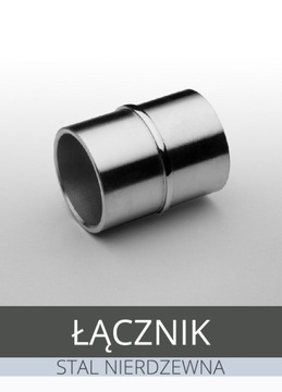 Łącznik poręczy nierdzewnej 42,4 mm