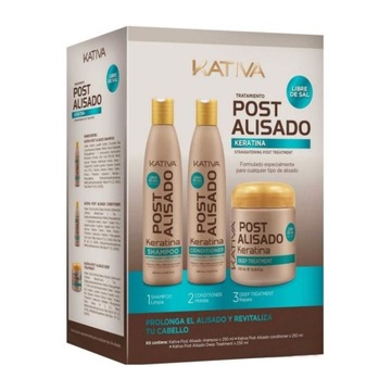 KATIVA POST 3 SZAMPON ODŻYWKA MASKA ZESTAW