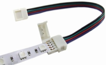 Złączka LED RGB 4 pin taśma - taśma + przewód