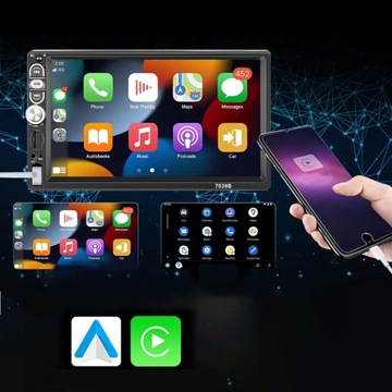 RADIO SAMOCHODOWE USB DOTYKOWE ANDROID AUTO CARPLAY MIRROR LINK