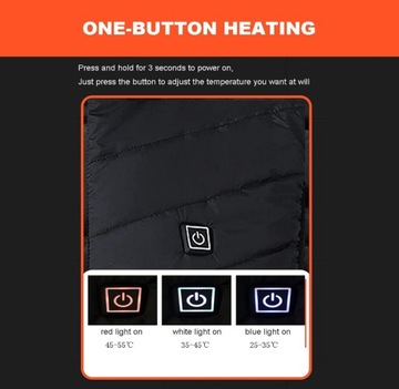 KAMIZELKA OGRZEWANA ELEKTRYCZNA ZIMOWA PODGRZEWANA USB ROZMIAR XL