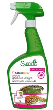 Spray owadobójczy KARATE SPRAY Sumin na MSZYCE WCIORNASTKI GĄSIENICE 1L