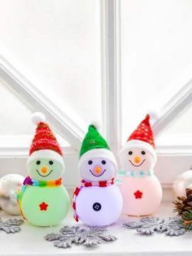 РОЖДЕСТВЕНСКОЕ ОСВЕЩЕНИЕ СНЕГОВИК Светодиодная красная шапка