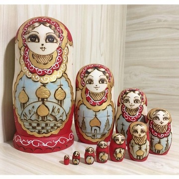 10 шт. Цветы, расписанные вручную.