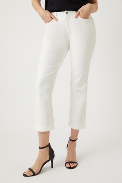 Wallis NH3 ymr spodnie ze średnim stanem 7/8 jeans kieszenie XL