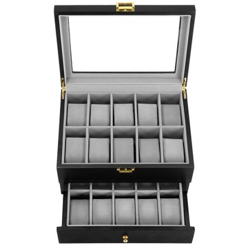 КОРОБКА-ОРГАНИЗАТОР КОРОБКА ДЛЯ ЧАСОВ КОРОБКА ДЛЯ ЧАСОВ КАССЕТА 20 шт. ЮВЕЛИРНЫЕ УКРАШЕНИЯ