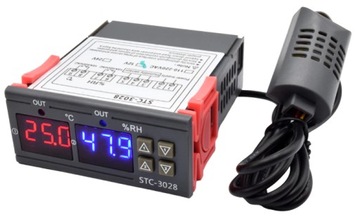 REGULATOR TEMPERATURY WILGOTNOŚCI TERMOSTAT 230V