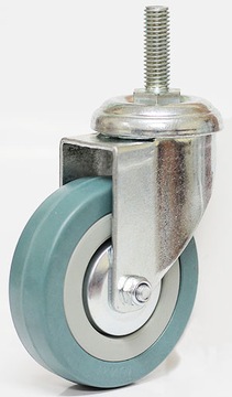 ПОВОРОТНОЕ КОЛЕСО СЕРОЕ РЕЗИНОВОЕ КОЛЕСО 50 мм ХВОСТОВИК 10