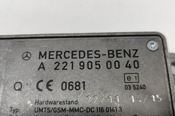 MERCEDES-BENZ S W222 V222 X222 ZESILOVAČ ANTÉNNÍ A2219050040 2.10