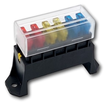 РОЗЕТКА КОРОБКА ПРЕДОХРАНИТЕЛЕЙ UNI, 6 ПОЛЮСОВ