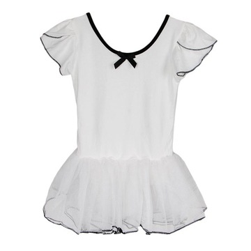 Детские девочки с короткими рукавами, пачки с рюшами, танцевальные юбки
