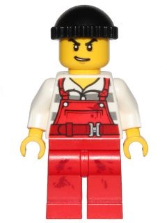 Z4*LEGO FIGURKA cty0709 WIĘZIEŃ ZŁODZIEJ RABUŚ MALARZ NOWA